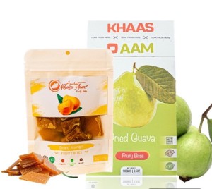 Khaso Aam Guava 100 Gm With Tester Mango Chuasa 40gm 100% Natural Dried Guawa Fruit Candy | Khaso Am Premium Amrood Fruit Bar, Mango Chusa Candy Toffe